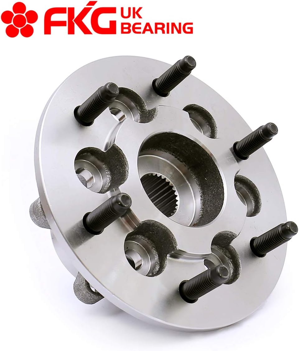 FKG 515121 (4WD Only) Front Wheel Bearing Hub Assembly fit for 2009-2012 Chevy Colorado, 2009-2012 GMC Canyon, 6 Lugs