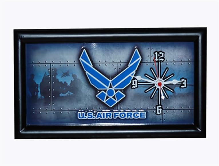 Orologio Militare incorniciato Aeronautica Americana US Airforce da Parete  o Tavolo : Amazon.it: Casa e cucina