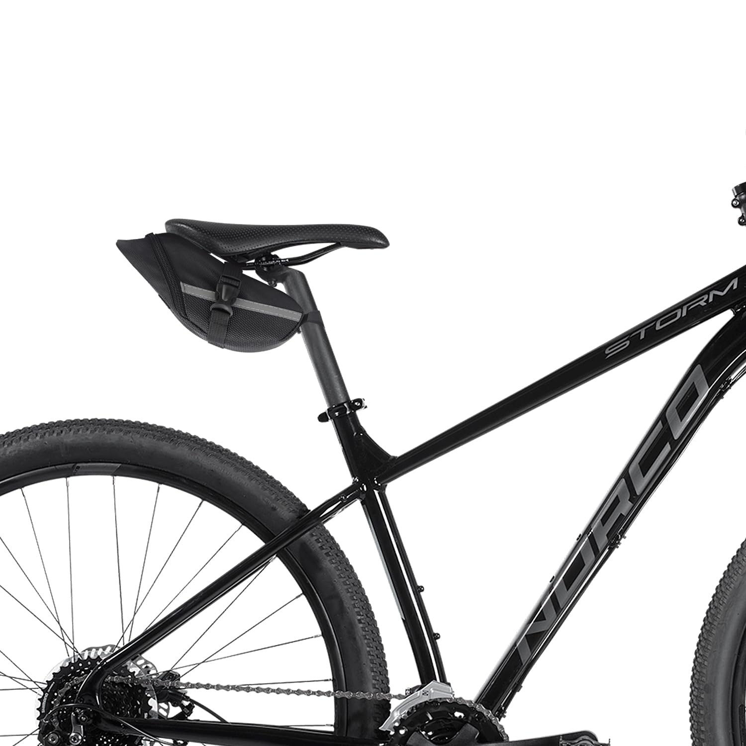 ELNLE Torba podsiodłowa na siodełko rowerowe, torba na siodełko rowerowe, tylne torby rowerowe na siodełko z mocowaniem na rzep do rowerów MTB, wyścigowych, składanych rowerów