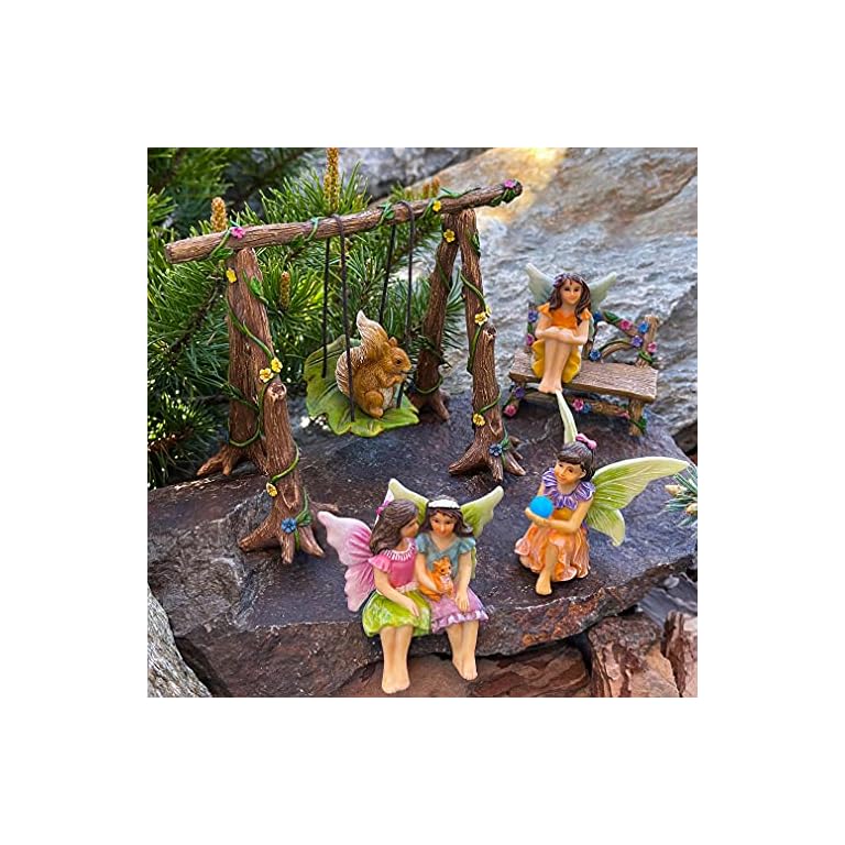 Swing Set of 6 pcs for Outdoor or House Decor Teelie's Fairy Garden