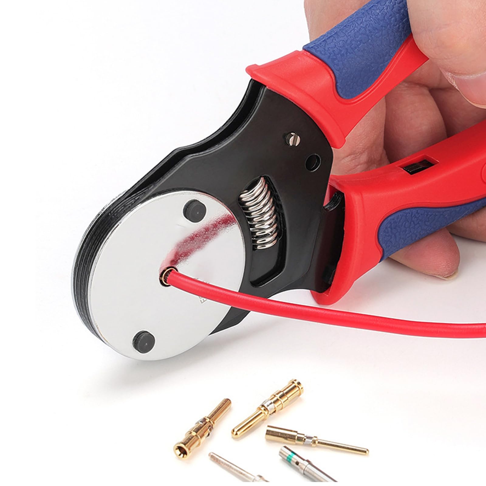 Crimpadora de barriles cerrados de 4 vías para herramienta de crimpado de alambre Deutsch, herramienta de posicionamiento de alambre, kit impermeable