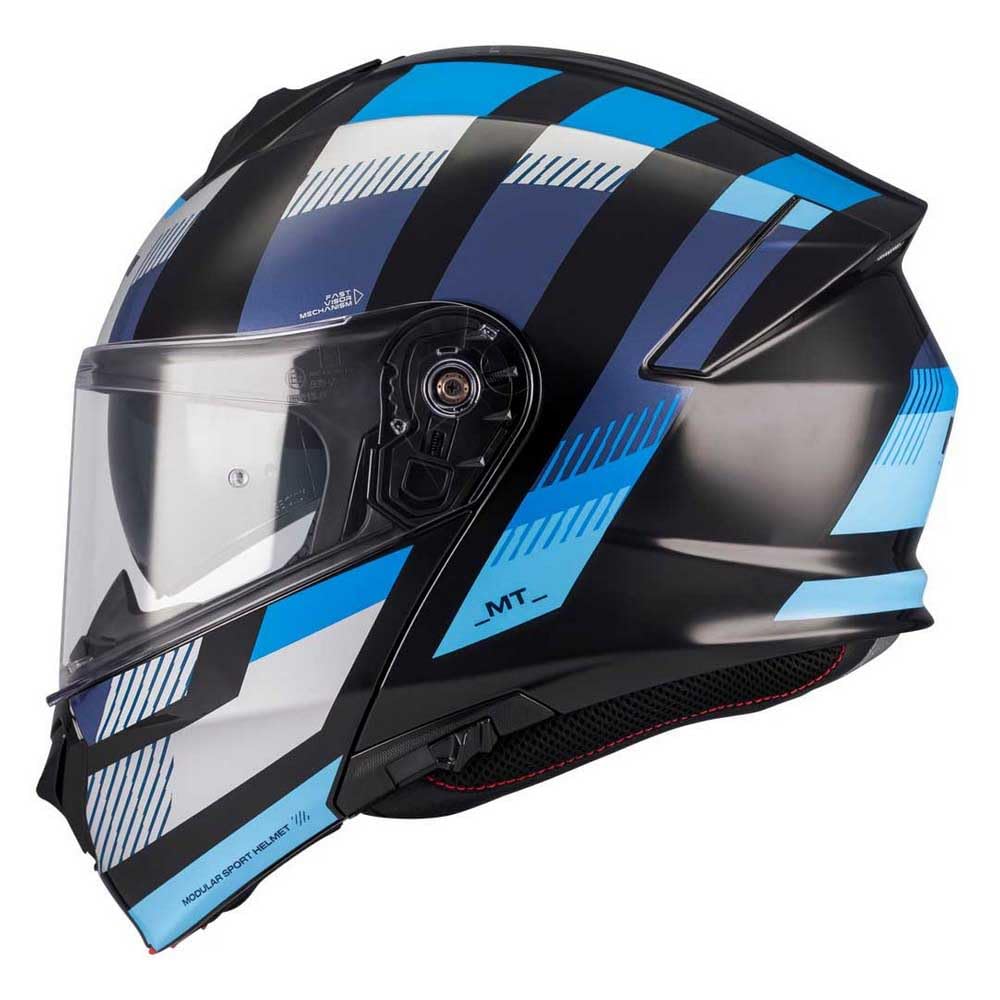 MT Helmets Genesis SV – Casco Moto Modular con Visor Solar Retráctil, Calota HIRP, Pantalla Antivaho y Preparado para Intercomunicador | Homologado ECE 22.06 & DOT