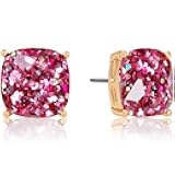 Large Square Stud Earrings for Women - Big Sparkly Rhinestone Stud Earrings, Hypoallergenic and Safe for Sensitive Ears