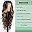 HMHIFI Long Brown Mixed Blonde Wigs for Women Highlights 26inch Wavy Curly Wig Natural Looking Middle Part Synthetic Heat Resistant Hair Replacement Wigs for Daily