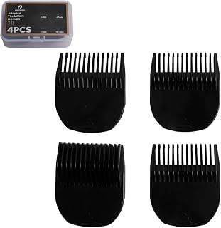 4 Professional Hair Clipper Guards Cutting Guides Fits for Manscaper 3.0 with Organizer, Fit for The Lawn Mower 3.0 Clipper Combs Replacement - 1/8" to 1/2" inch