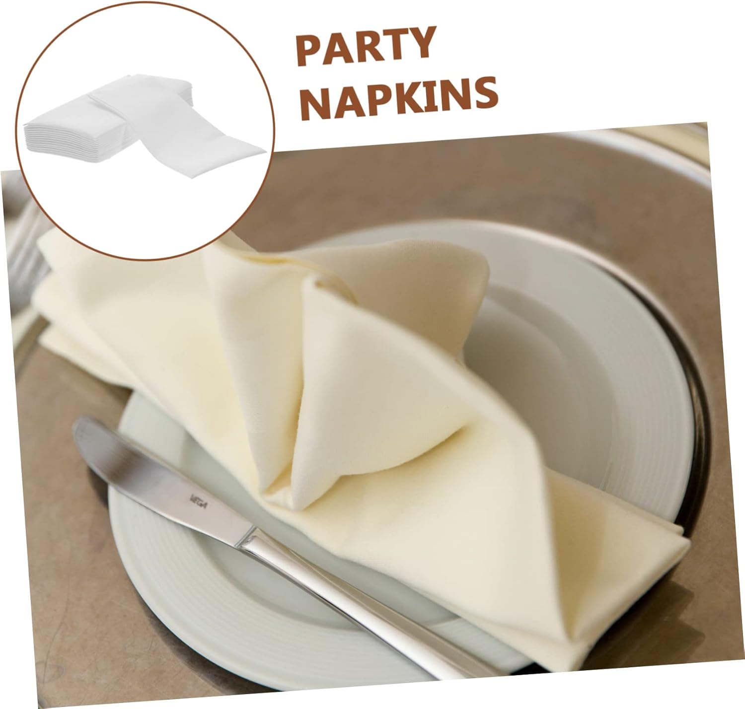Healeved 100pcs Disposable Napkins Elegant Banquet Napkins for Weddings and Parties Absorbent Pulp Tissues for Dinners and Events Design