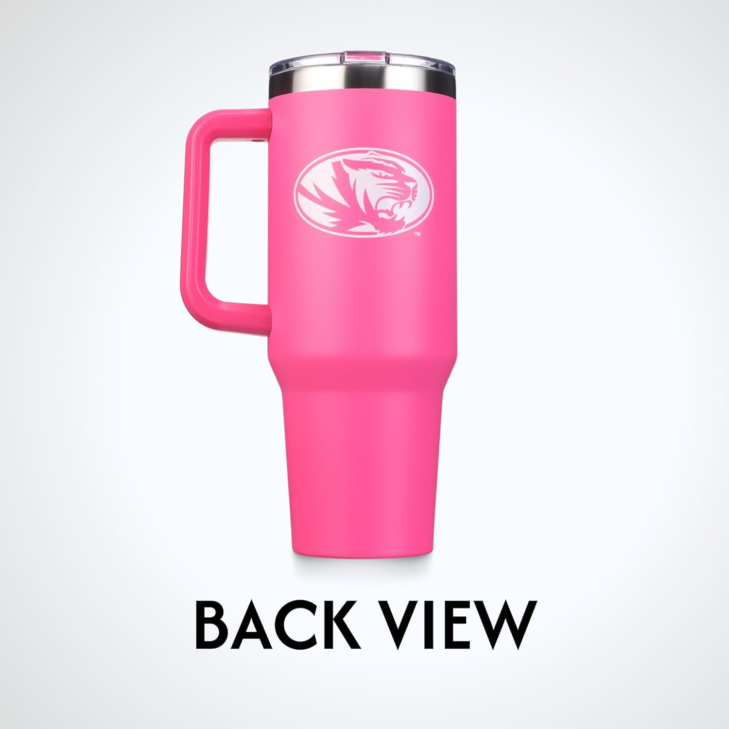 The Memory Company | Licensed NCAA 40oz Pink Game Day Tumbler with Team Logo