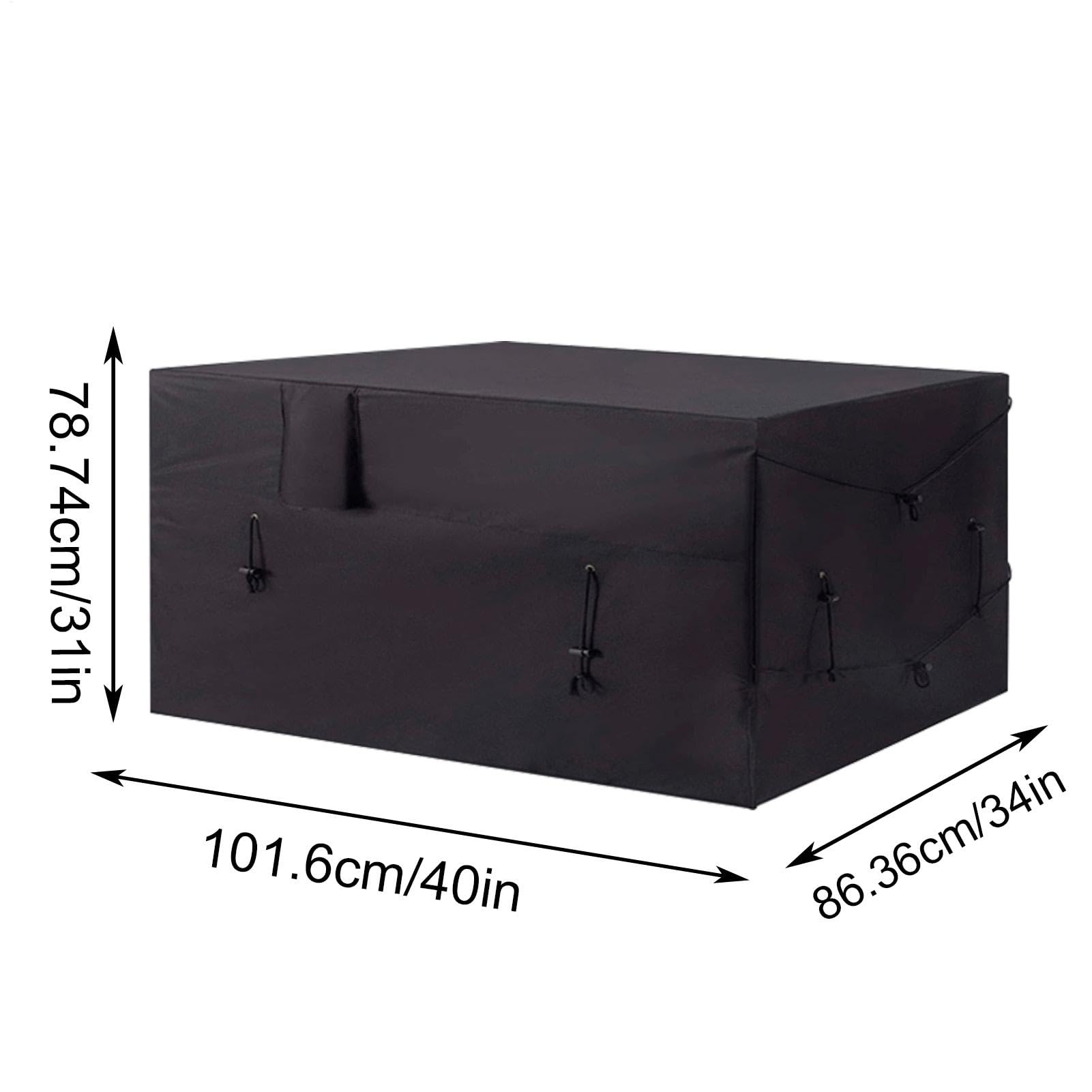 para Calentador de Piscina Orificio Ajustable para Manguera Impermeable y | Protectora Equipos Piscina Tira de Cierre de Gancho y Bucle para Protección Exterior
