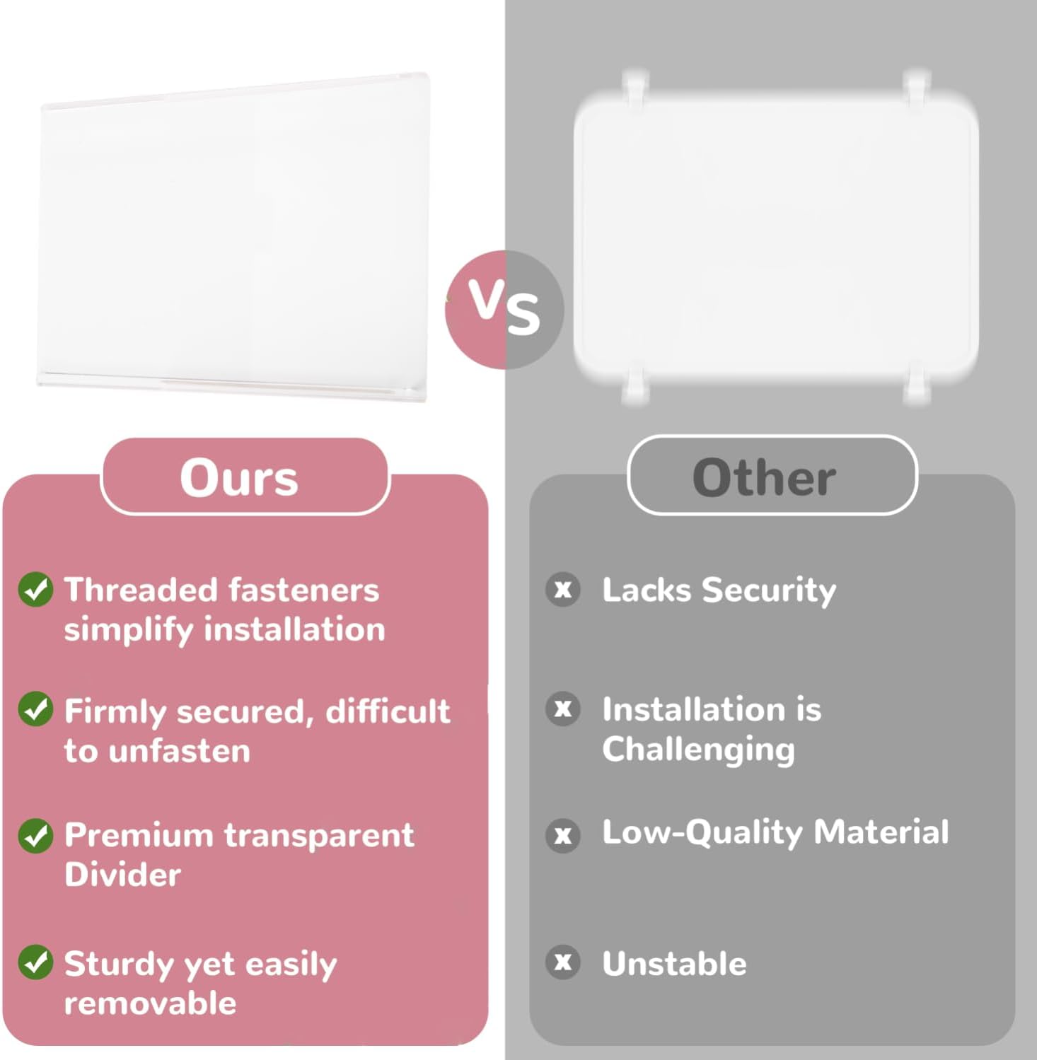 LUVCOSY Acrylic Divider Tray for Simple Modern Large Tote Bag - 2 Pack Clear & Chic Beach Bag Organizer Inserts, Stylish Accessories for Original Simple Modern Large Beach Bag