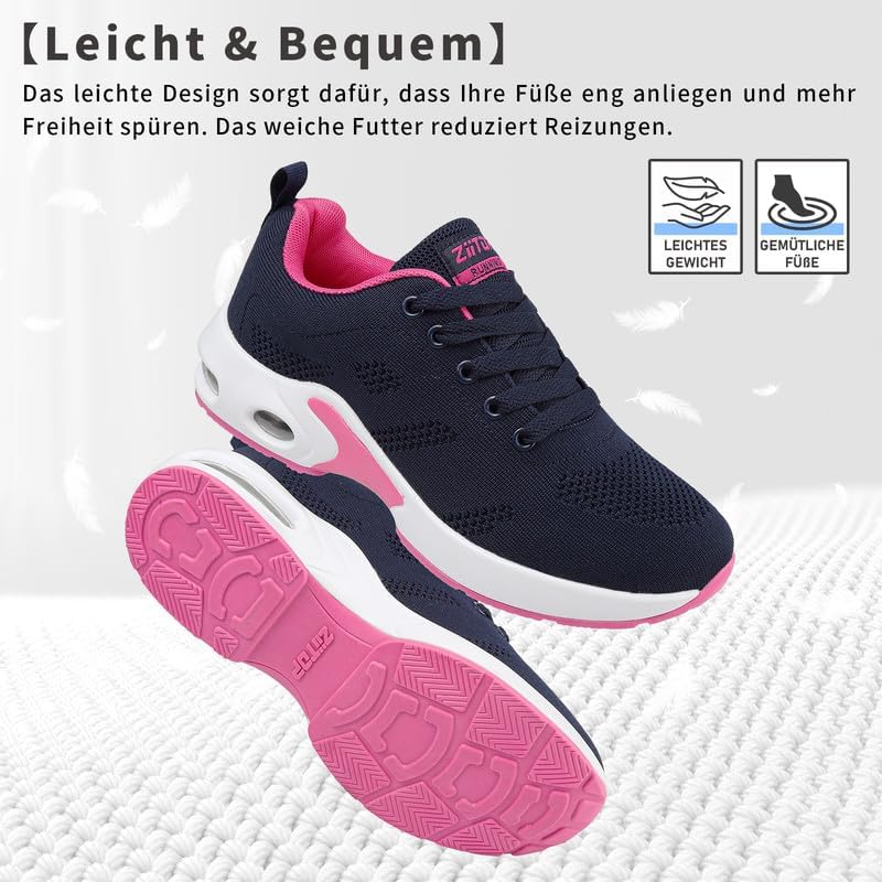 Running sneakers femme avec amorti d'air pour un confort de course absolu