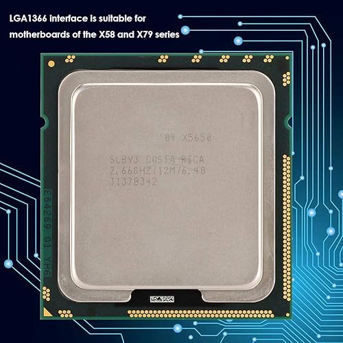 Miniatura 2 de Xeon X5650 CPU, seis núcleos doce hilos 2.66GHz 12M caché LGA1366 6.4 GT,s 95W DDR3 800,1066,1333 SSE4.2 Máximo 3 canales de memoria Máximo 32 GB, s