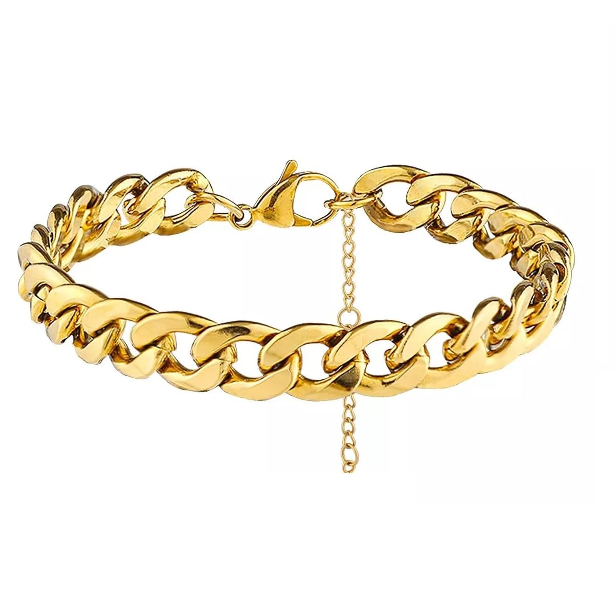 ALANETA Pulsera Cadena Cordon Trenzado de Oro para Hombre – Acero Inoxidable 304 con Baño de Oro de 18K – Diseño Elegante y Duradero. Ajustable de 18 a 23cm