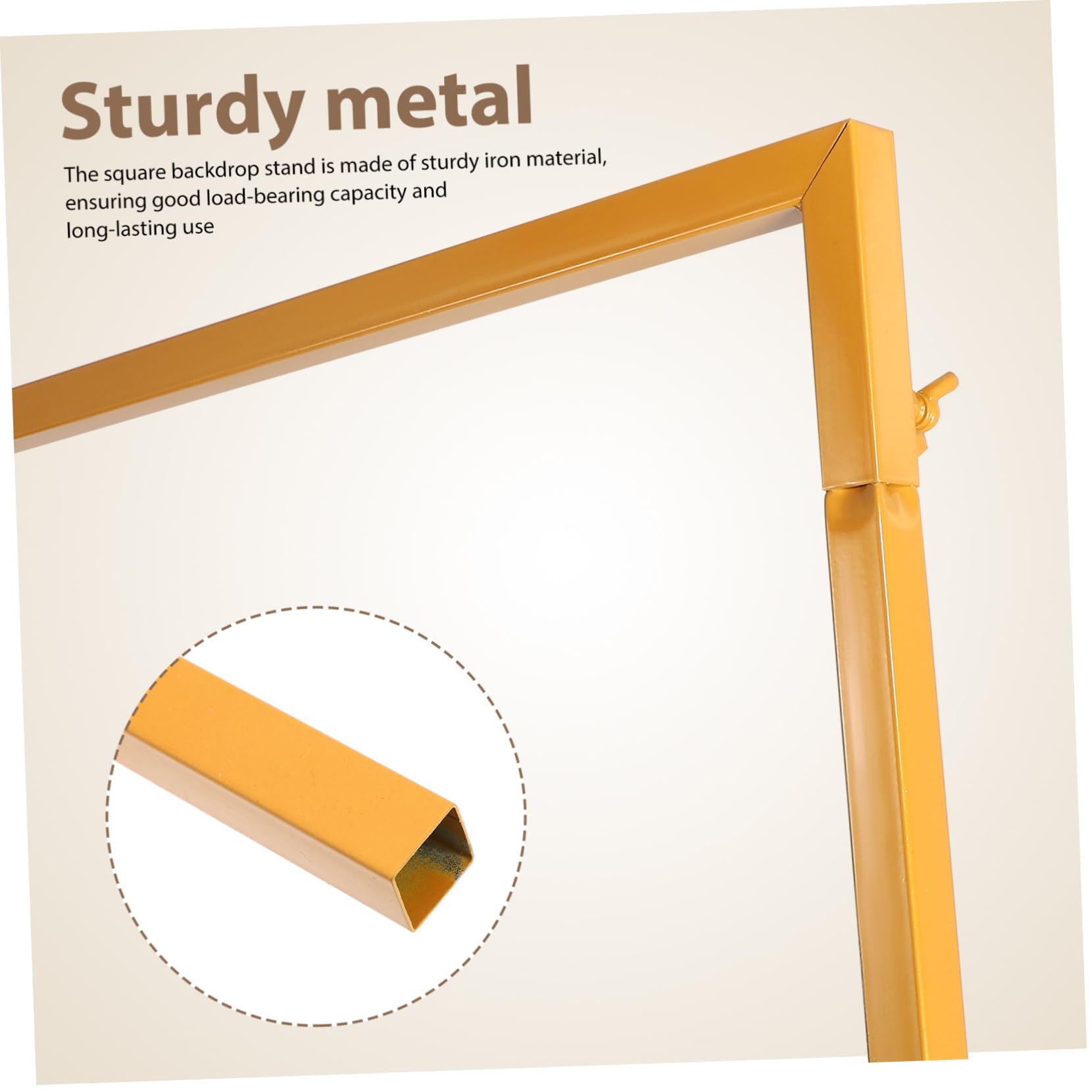 BESPORTBLE Metal Balloon Arch Stand Square Backdrop Wedding Arch Frame Sturdy Support Water Bag