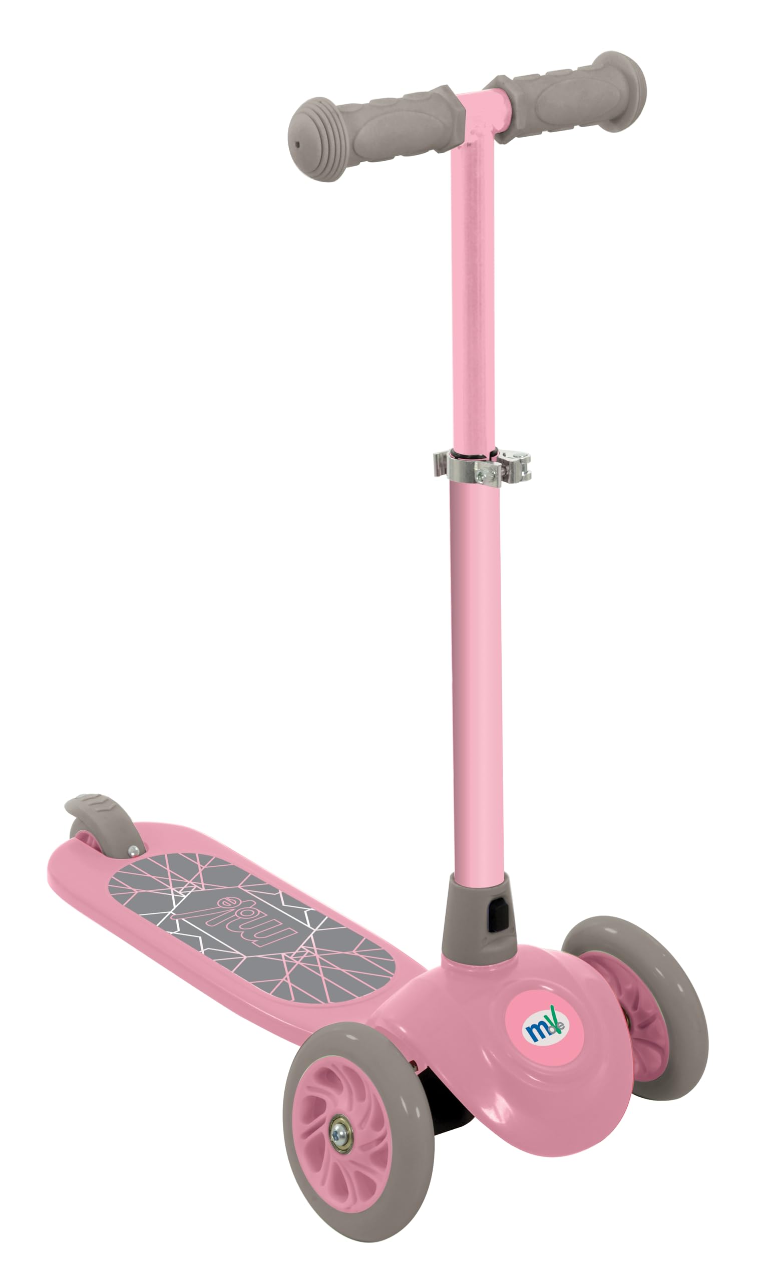 MoVe Steer and Go 3 Wheel Scooter | Kids Easy Steer Tri Push Scooter | Adjustable Handlebar Height | Pink, Ages 3+