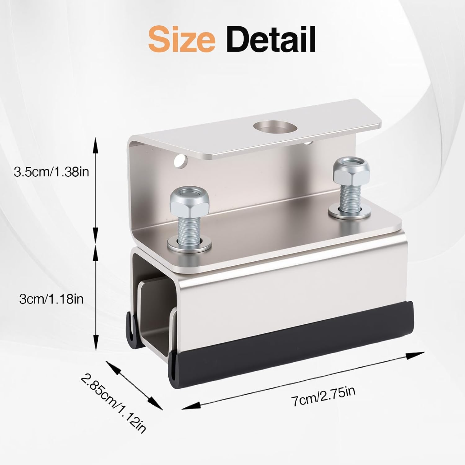 Van Roof Rack Mount Kit,Roof Rack Mount Kits,304 Stainless Steel Van Roof Rack,Van Roof Rack Brackets for ProMaster, Box ers, (Type A with Lid(Approx. 7 X 2.85 X 5.8cm / 2.8 X)