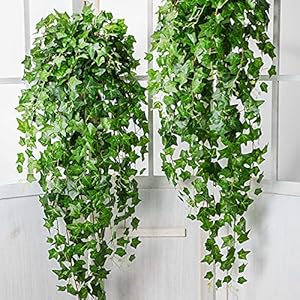 SOBW Faux slinger plant – Pack van 5, met 81 vellen, kunstmatige hangers voor bruiloft decoratie boog muur decoratie…