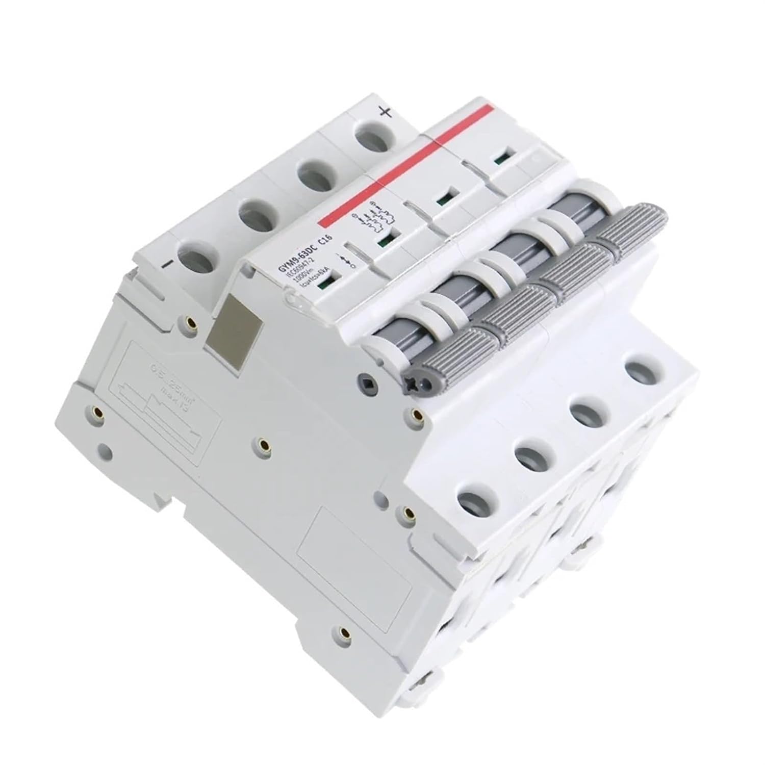 MCB DC 1000V MCB Mini Circuit Breaker DC 6A 10A 16A 20A 25A 32A 40A 50A 63A 4 Poles IEC60947 1Pcs(25A)