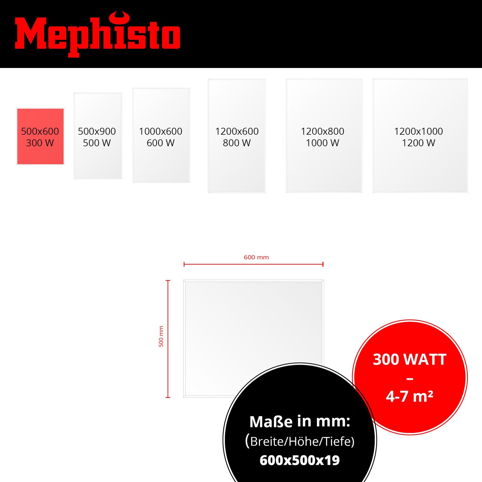 Mephisto Calefacción por infrarrojos, calefacción de pared y techo, ahorro de energía, calefacción eléctrica, incluye control remoto y termostato, control de aplicaciones Wi-Fi 300-1200 W, potencia en