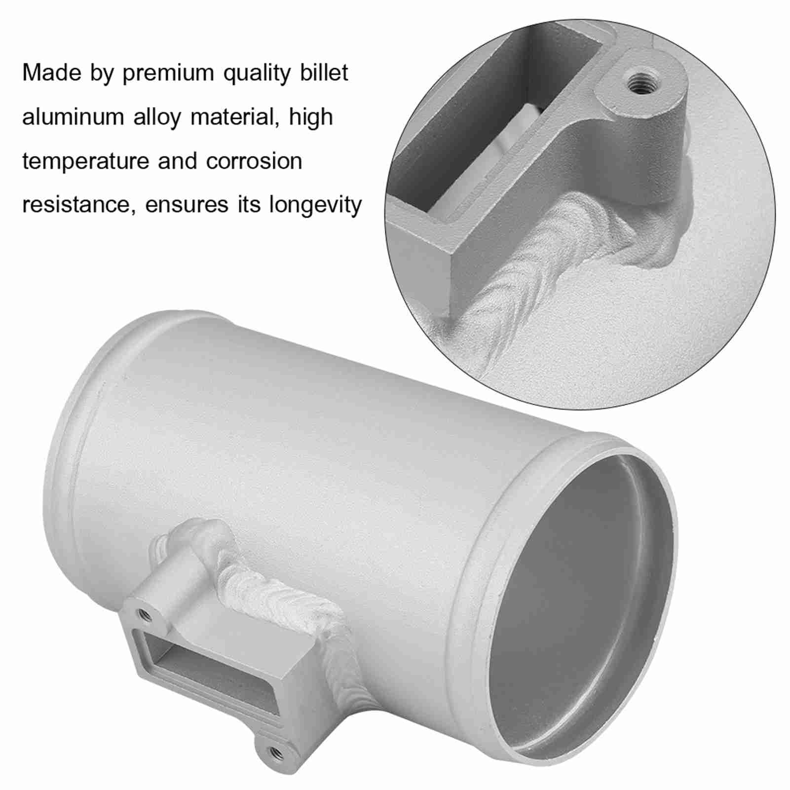 Supporto in Alluminio Billet per Misuratore di Aspirazione Aria 63-76mm, Alta Resistenza Termica e Installazione Rapida, Compatibile con Modelli Universali
