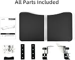 suptek Small Keyboard Tray Under Desk Pull Out with C Clamp Mount, Computer Keyboard & Mouse Tray, 20 (24.2 Including Clamps) x 11.8 inch Slide-Out Platform Computer Drawer for Typing, Black, DSF1S
