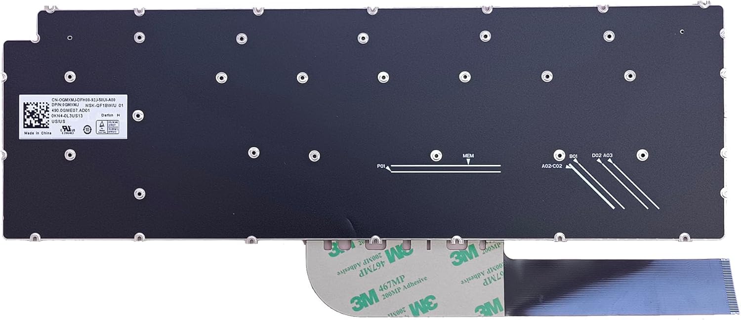 Replacement Laptop Non-Backlit Keyboard for Dell Latitude 3510 E3510 0JYG4Y JYG4Y P101F P101F001 P101F002 US
