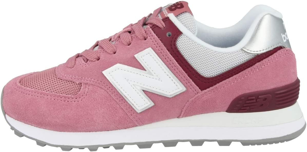 New Balance Women's 574 V2 Sneaker 8.5 Garnet/Madder Rose