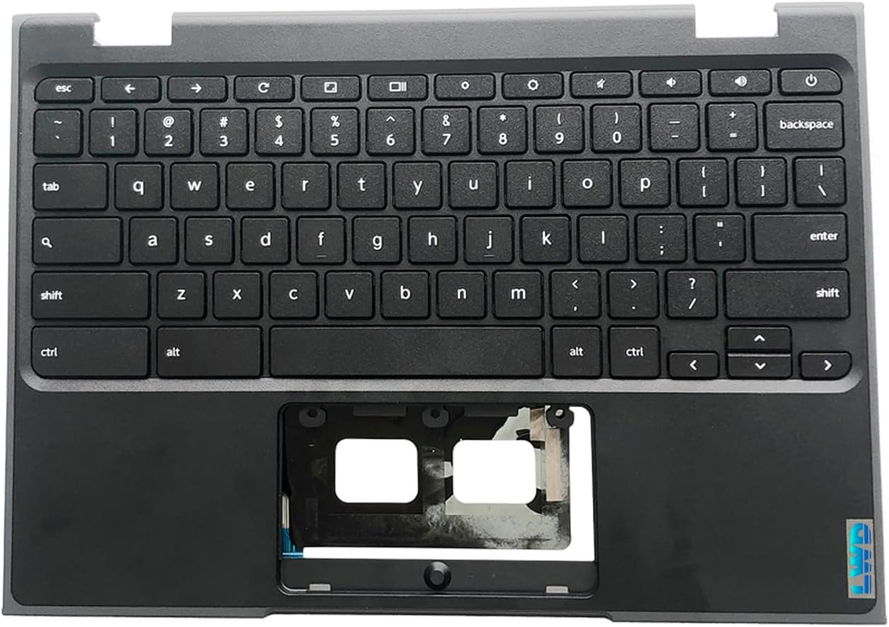 Replacement for Lenovo 100e Chromebook 2nd Gen MTK 2 82Q3 Laptop Upper Top Cover Case Palmrest US Keyboard Assembly Part 5CB1E21835