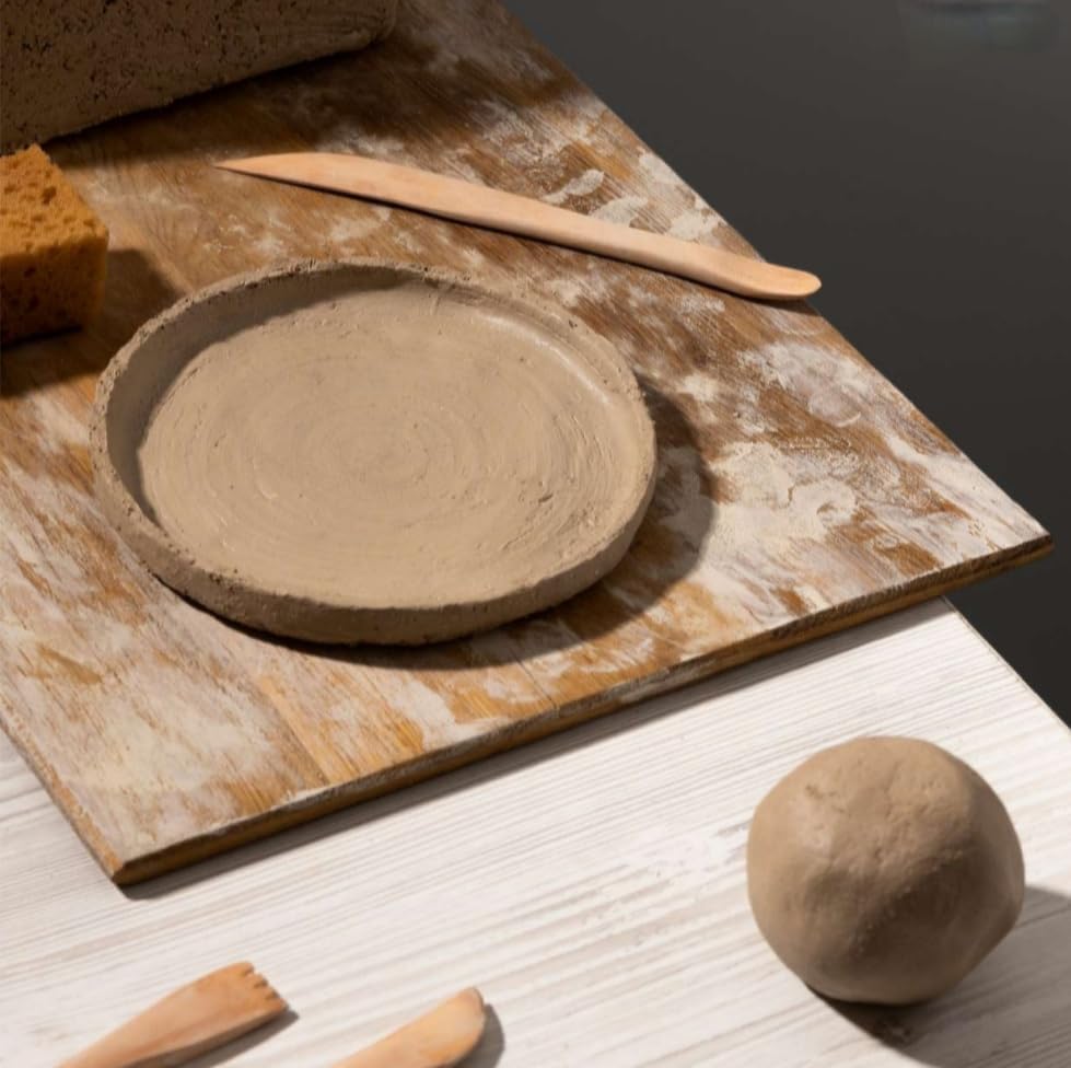 Premium Natural Pottery & Terracotta Clay | Shadu Mati Air Dry Modelling Clay for Art Craft Jewellery Lippan Work | Ready to Use for Kids Students Artists (Terracotta Clay)