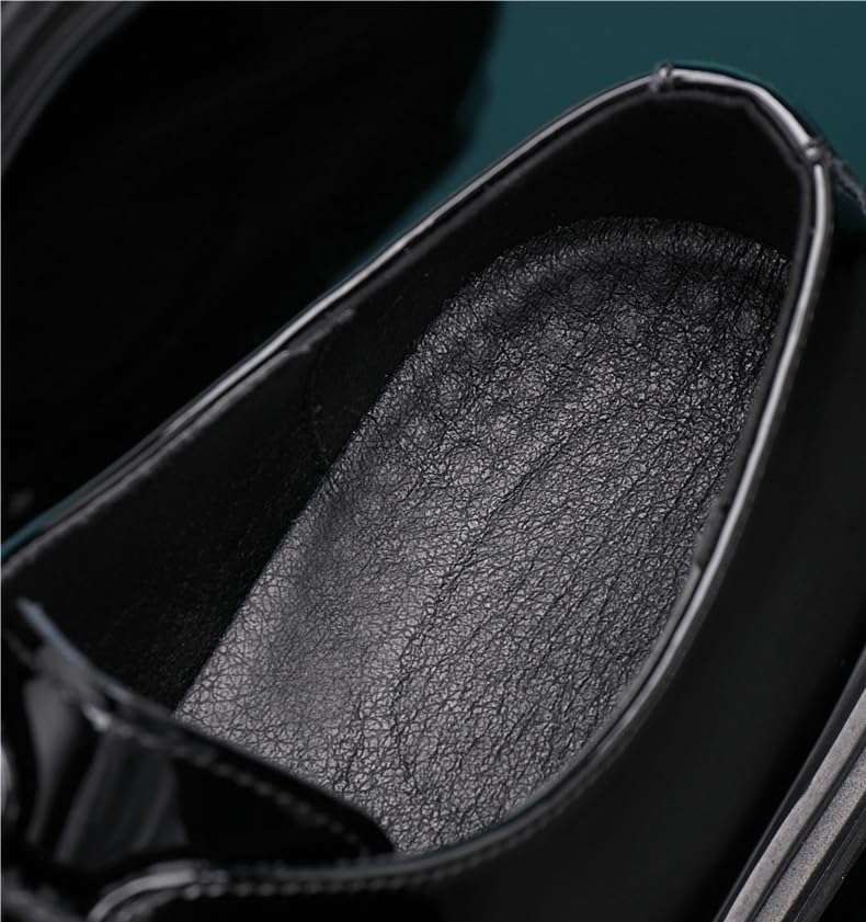 Battle Men Men’s Patent Leather Dress Shoes – Formal Business Oxford, Non-Slip Men's Elevator Shoes 2" Taller Business3