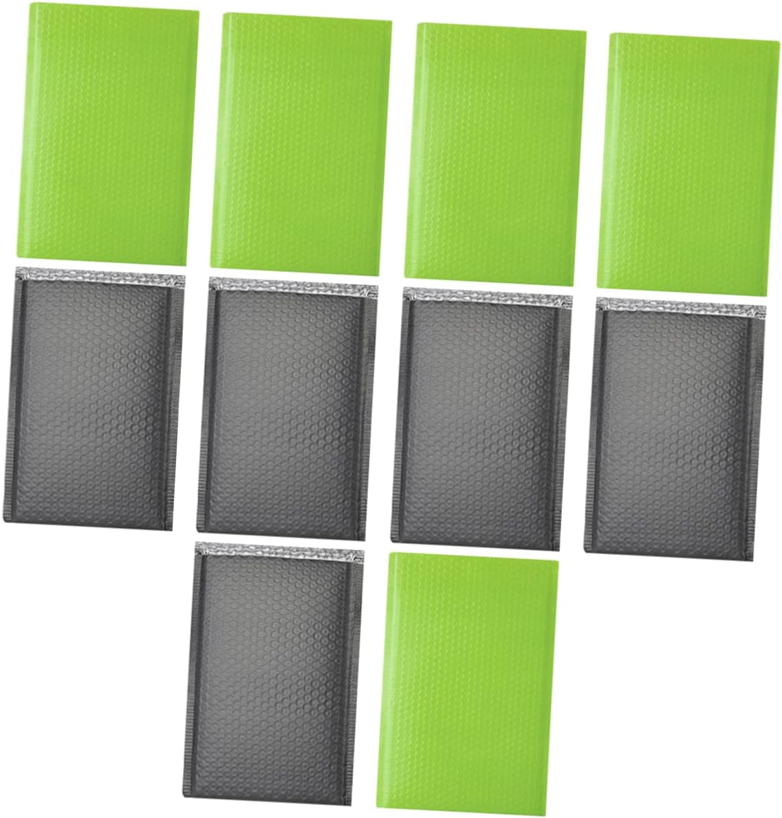 20Pcs Bubble Bag Pack Thickened Matte Film for Shipping Moving Shockproof Protection for Books Clothing Packing Pouches Green Black