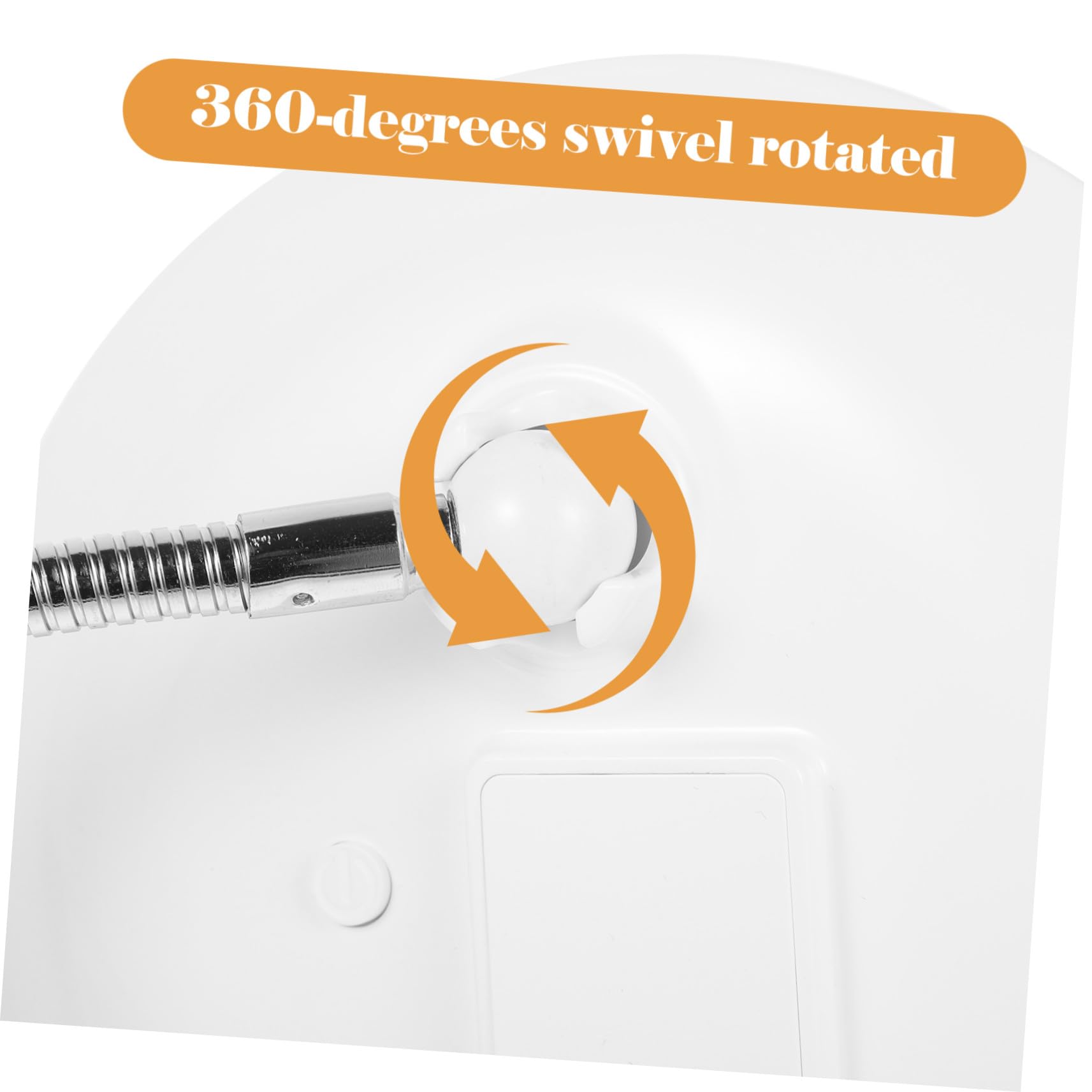 FOMIYES Vergrößerung Kosmetikspiegel mit Saugnapf Drehbar LED Beleuchtet Kompakter Schminkspiegel für Zuhause und Unterwegs Leichter Tragbarer Make Up Spiegel in Weiß