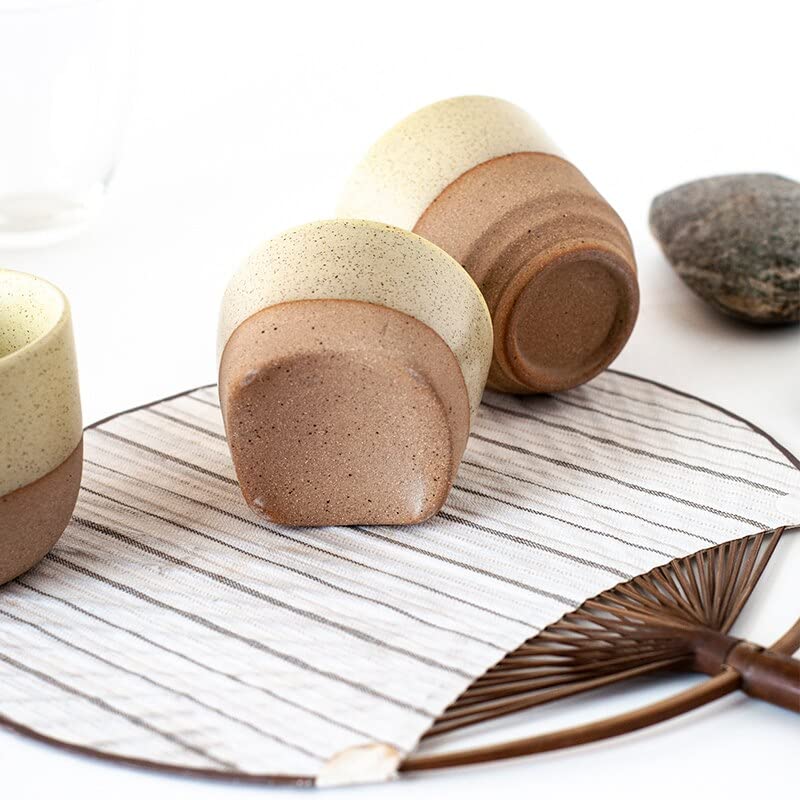 VIRUL Taza de té de cerámica 80ml Estilo japonés Kung fu Vasos de cerámica Taza de té Juego de Tazas para té