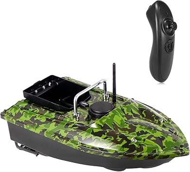 Fishing Bait Boat 500M Dual Night Light Lure Fishing RC Bait Boat Fishing,Camouflage