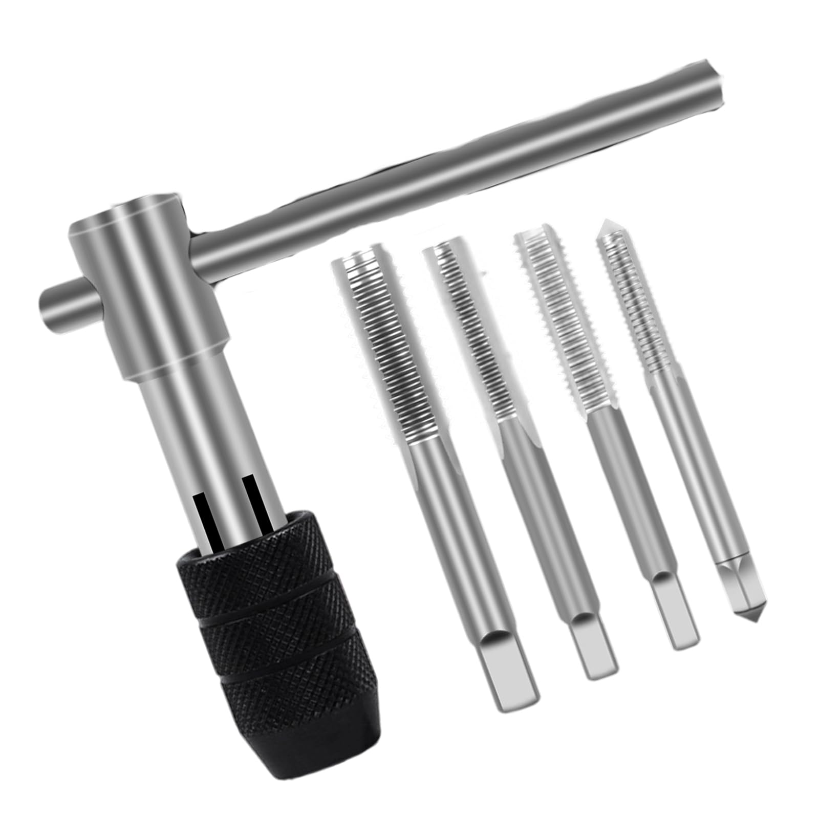 Hsioluted Efficiency Hand Tap Wrench Set for Metal Threading with Ergonomic Grip and Multiple Size T-Handle Tap Wrench