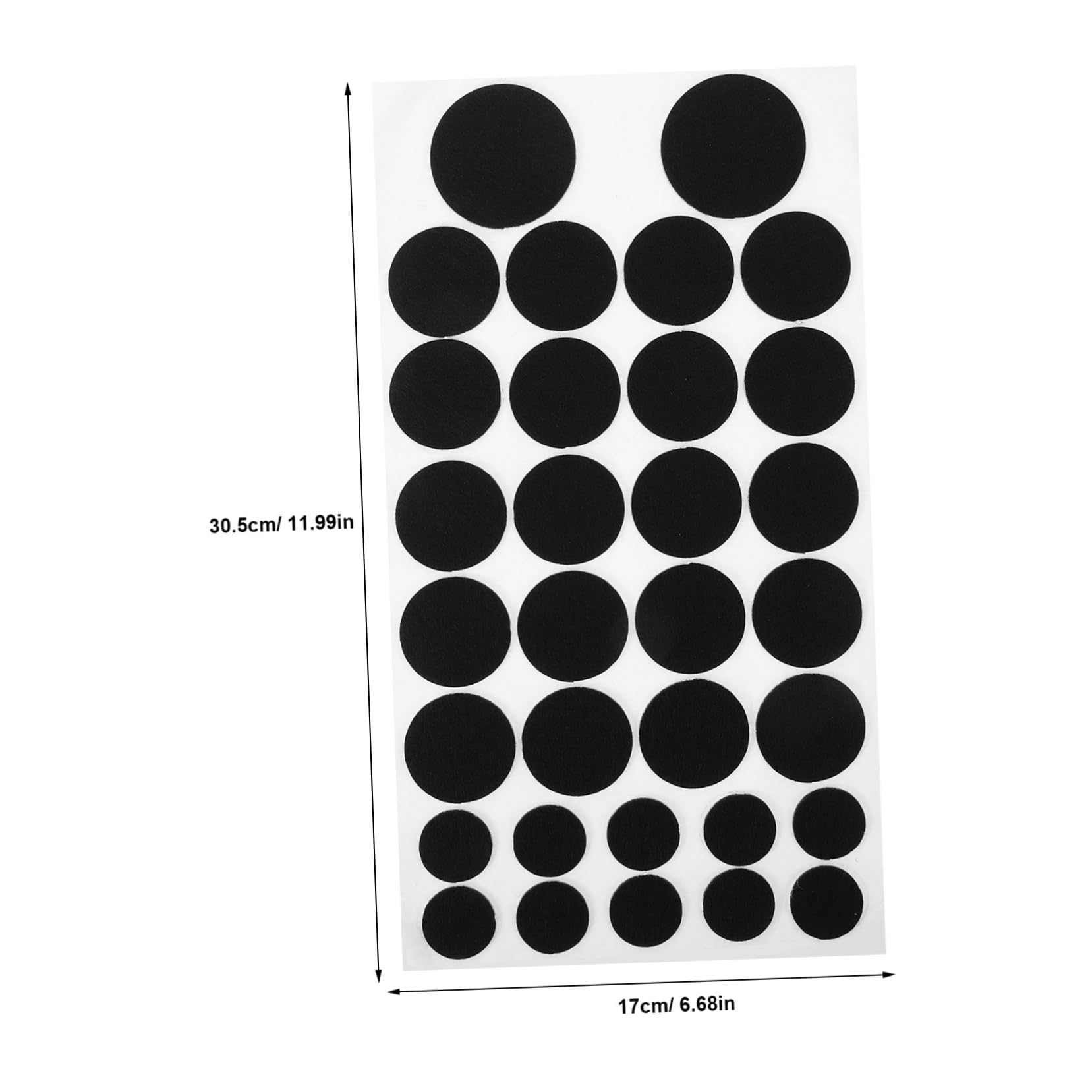 DOITOOL Self Adhesive Felt Circles Pads for Projects and Clothing Decorations for Crafting and Customizing Apparel