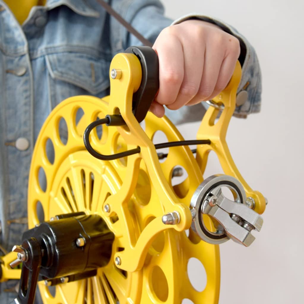 Enrouleur de Cerf-Volant Enrouleur de Cordes de Cerf-Volant, Bobine de Cerf-Volant, Grande Roue de poignée de Bobine d'enroulement, for Adultes, for Vol de Ligne de Cerf-Volant en Plein air (Couleur :
