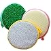 EUBUY 10pcs Double Side Round Shape Metallic Scrub Sponge Dish Pad Cleaner(10pcs)