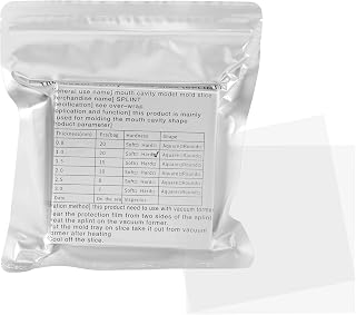 Annhua Dental Splint Material 20Pcs Dental Hard Splint, 1.0MM Dental Vacuum Forming Sheets with no Bubbles, Square Thermoforming Materials for Vacuum Forming Machine - 5