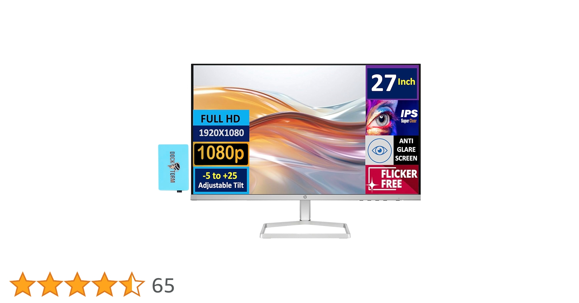 Amazon.co.jp: HP 27インチ 1080P コンピューターモニター シルバー