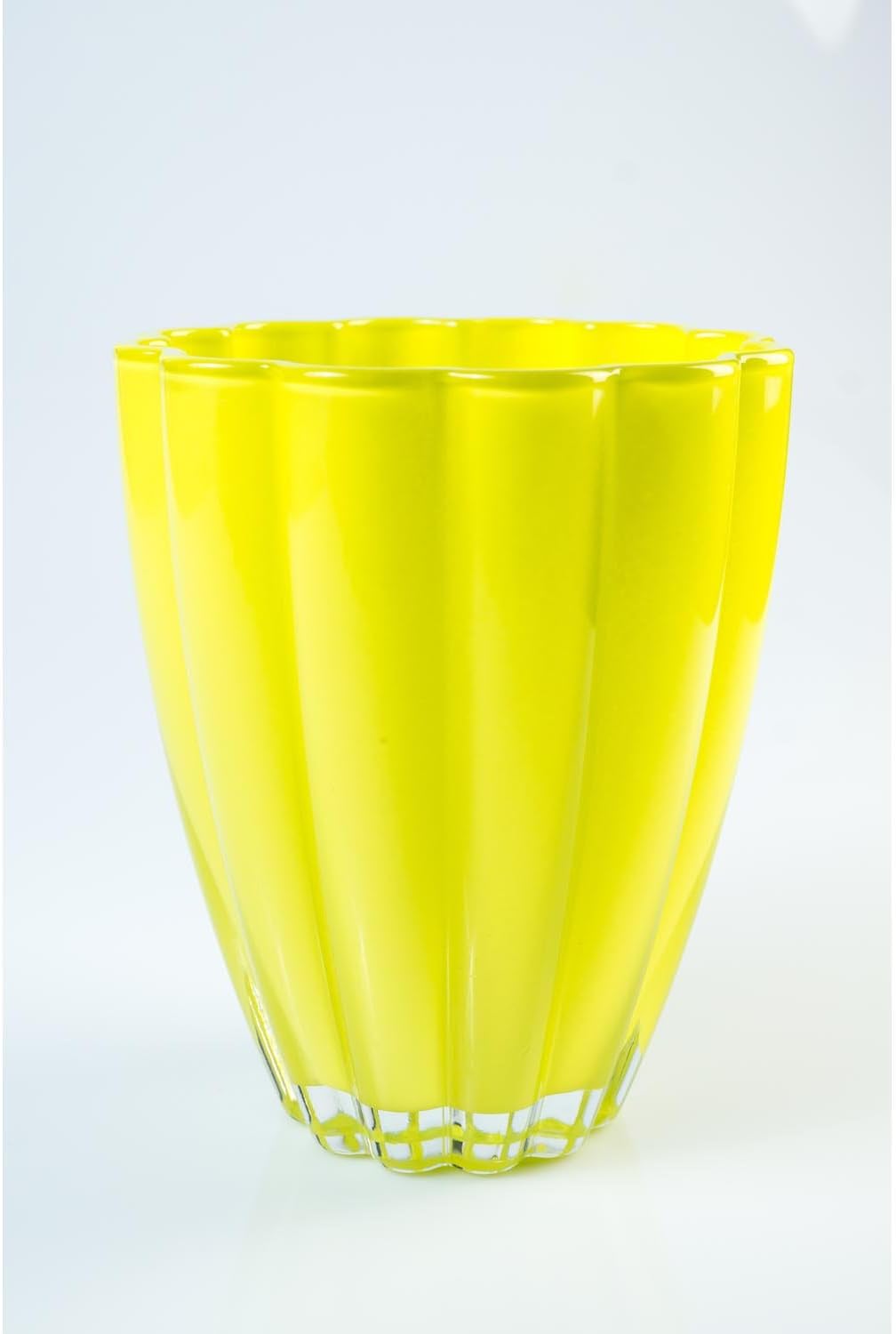 INNAGlas Set 2 x Small glass vases/table vases BEA, lightgreen, 6.69