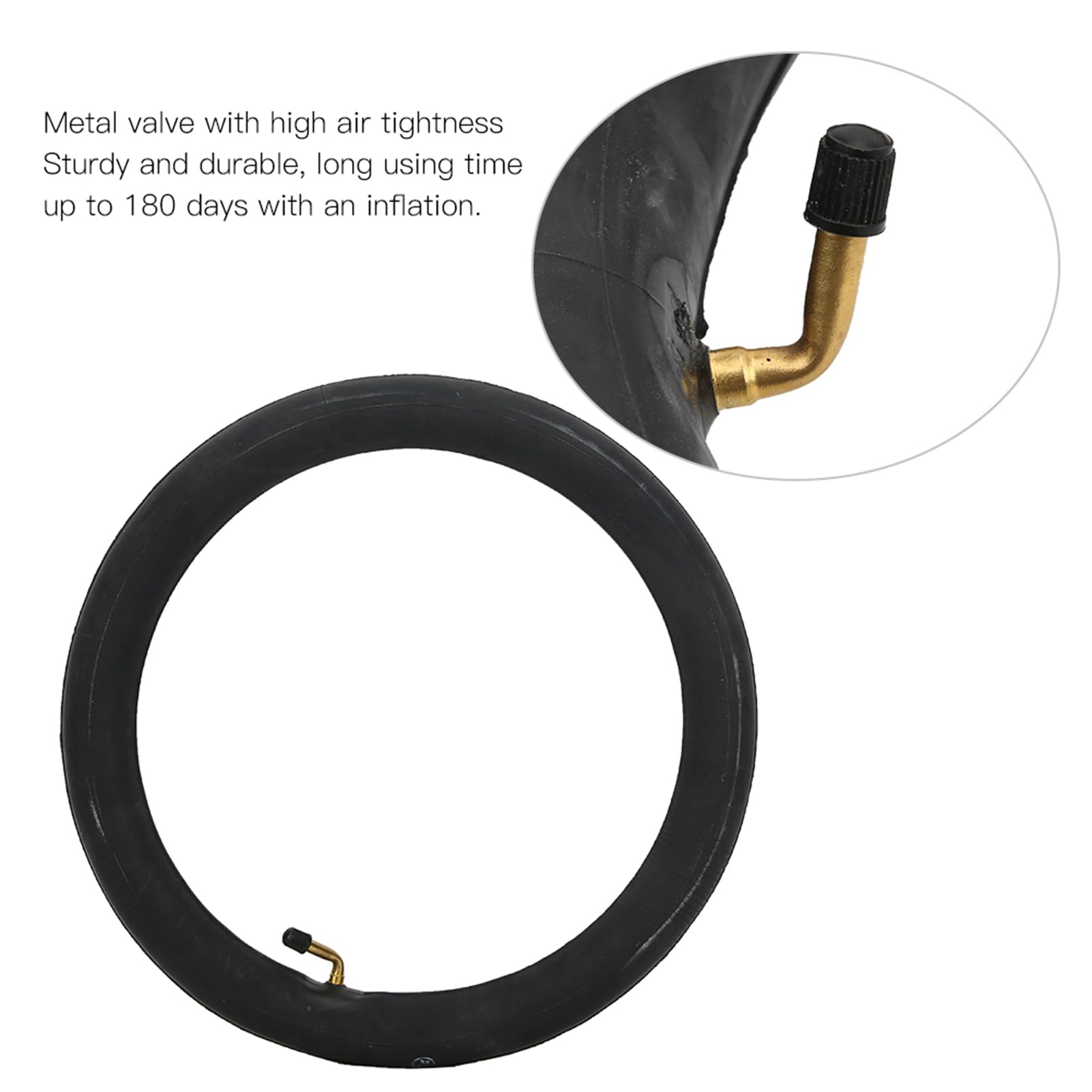 Respicefinem Bicicletta elettrica, tubo interno in gomma butilica resistente, colore nero, disponibile in diverse misure, molto ermetico, a prova di esplosione, accessorio durevole