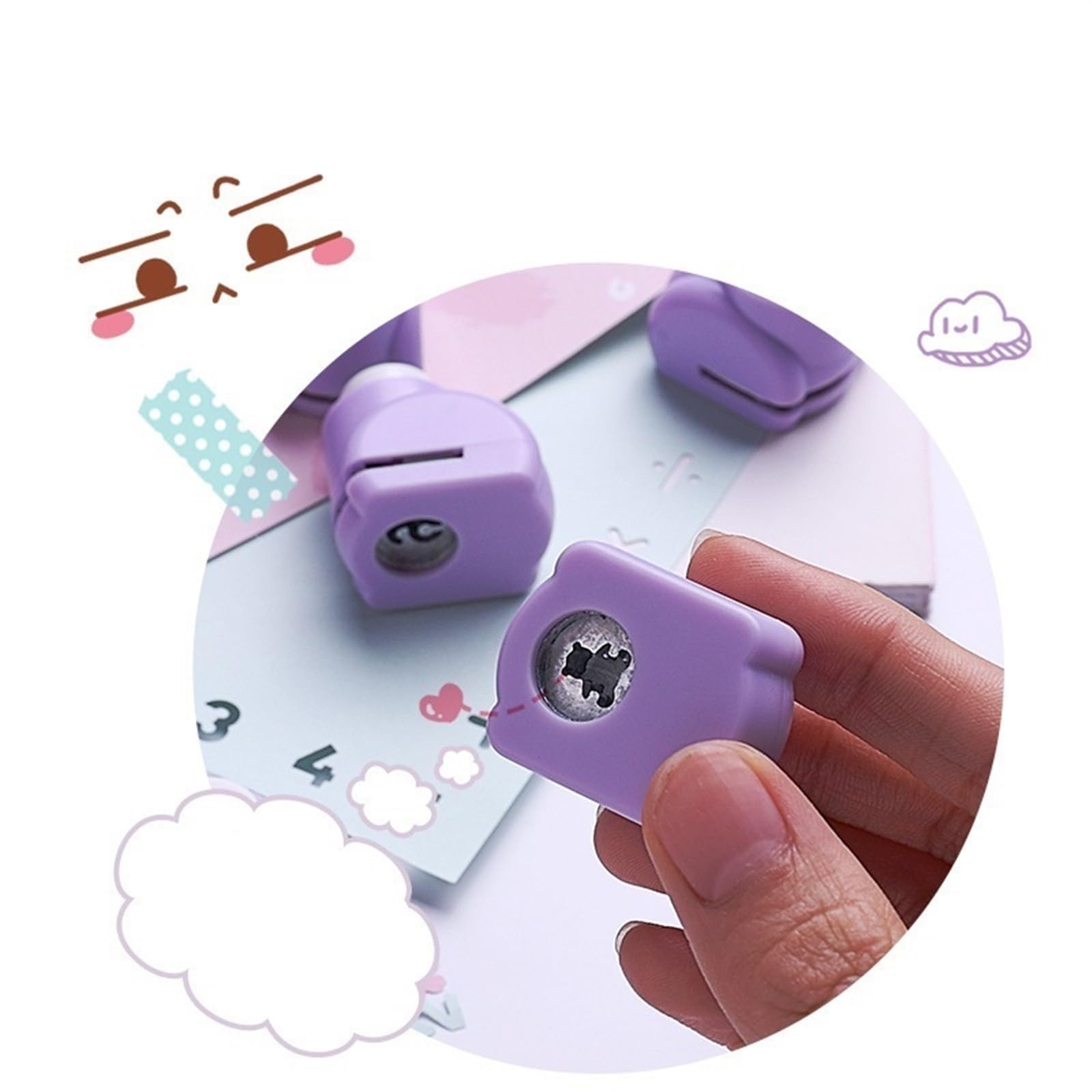 ds. distinctive style Papier ponsen 5 stuks Perforator voor Knutselen Papiervorm Cutter voor DIY