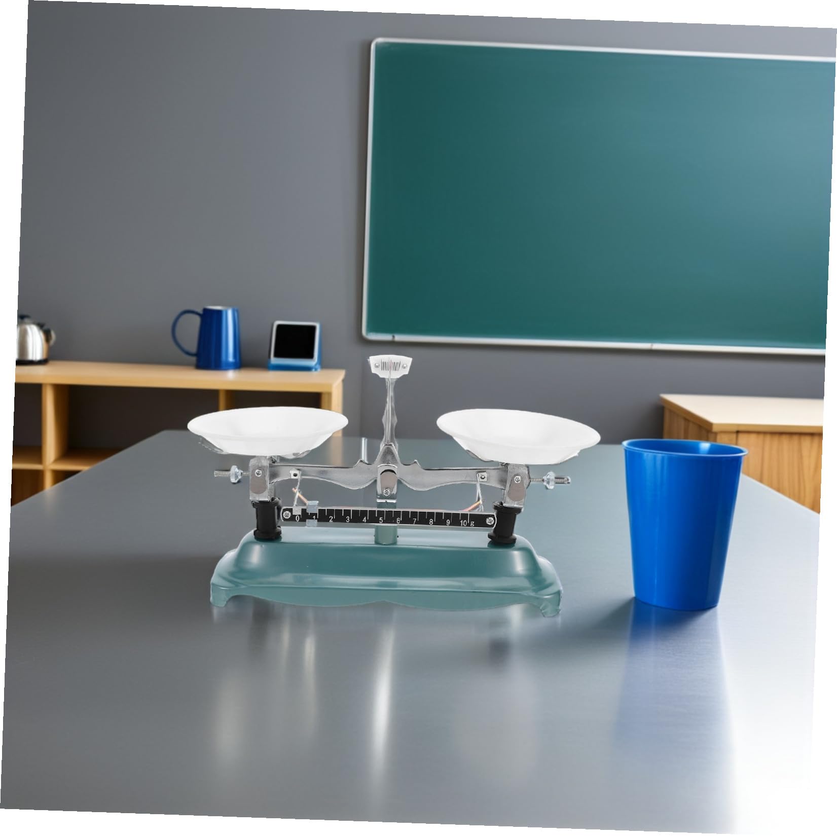 Laborwaage Präzise 500g Kapazität mit Eisen Mechanische Genauigkeit Inklusive Gewichten Pinzette für Schul und Laborunterricht
