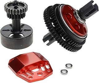 FLMLF Alloy 2 Speed Transmission Gear with Clutch Bell Kit for Losi 5ive T Parts