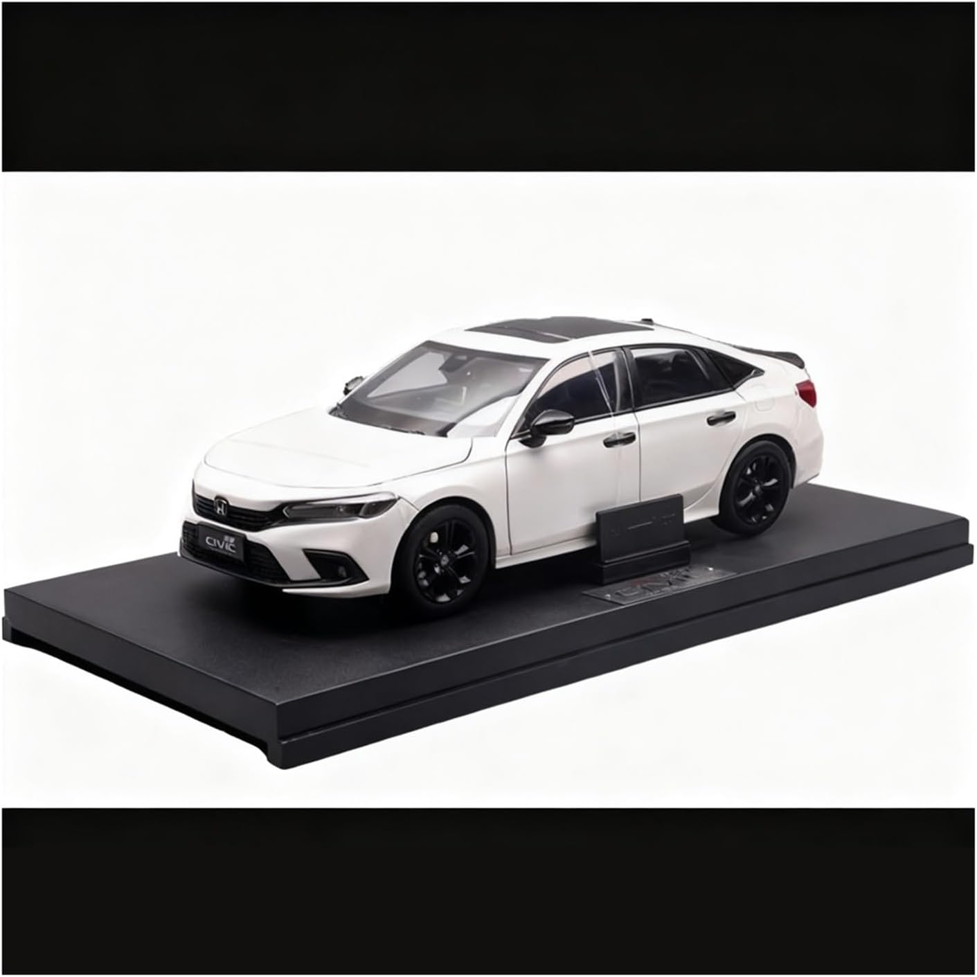 Metal Vehicles Toys 1:18 for Honda Civic 2023 Alloy Diecast Car Toy Collection Static Display Gift Hobby Toys(Red)