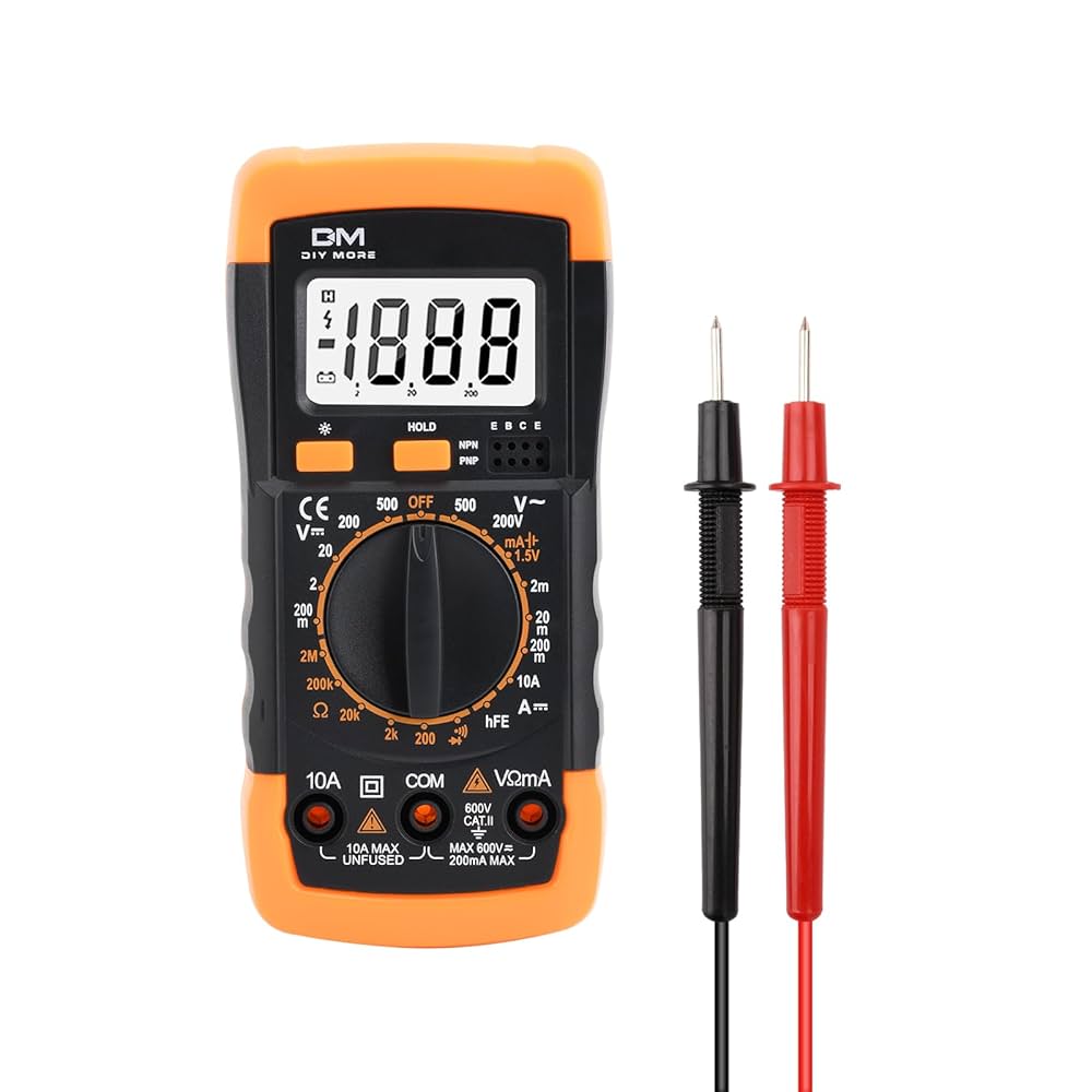 M-4660Aデジタルマルチメーター 新品未使用　デジタルテスター 電圧 Amazon | DiyStudio マルチメーター テスター デジタル 電圧計