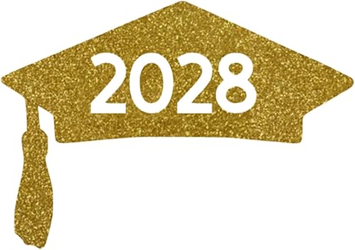Calcomanía para gorra de graduación de clase de 2028, transferencia de camisetas de graduación, parche de camisa de graduado de bricolaje,