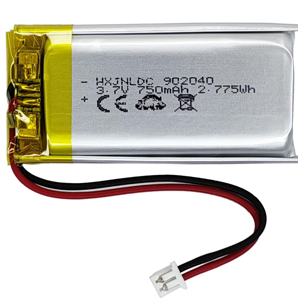 DC 3.7V 750mAh 902040充電可能リチウムポリマー電池for DIY 3.7-5 V電子製品、内蔵2線電池を交換する