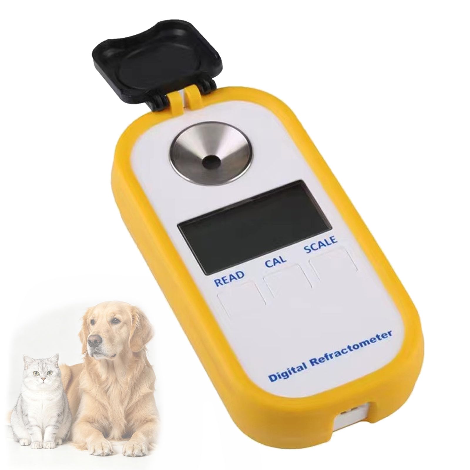 Refractómetro digital, hidrómetro de orina animal, medición de proteínas de suero de gravedad específica para orina, para perros y gatos veterinarios