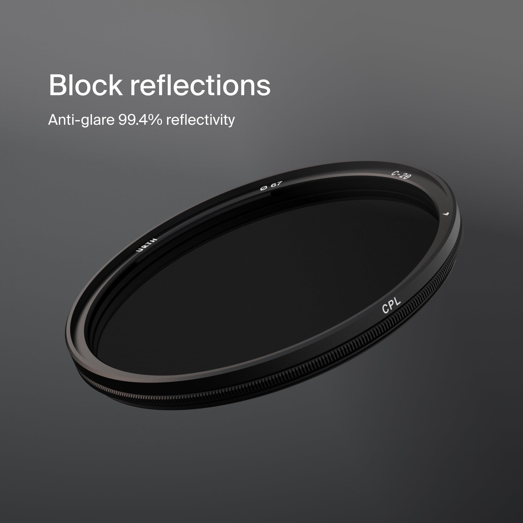 Urth 77 mm Magnetischer Zirkularer Polfilter (polarizationsfilter) CPL Filter (Plus) — 20-lagig nanobeschichtet, flaches Design für Kameraobjektiv-Polarization